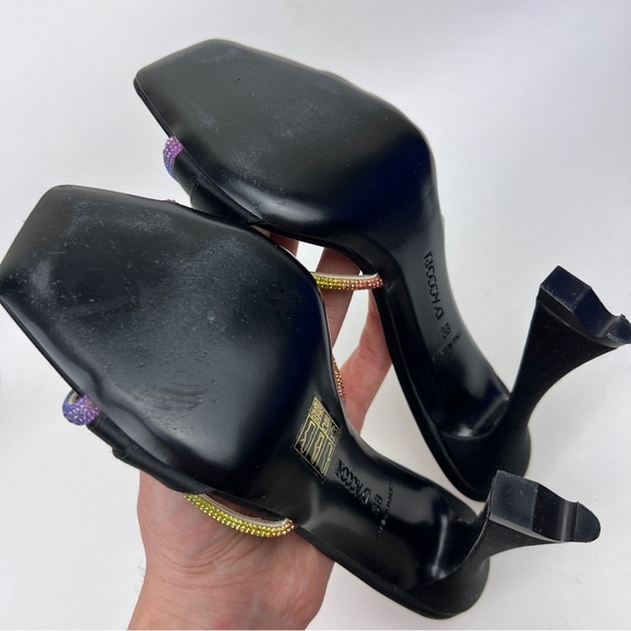 D’Accori Lust Rainbow Crystal Embellished Crossover Pumps - Picture 9 of 11